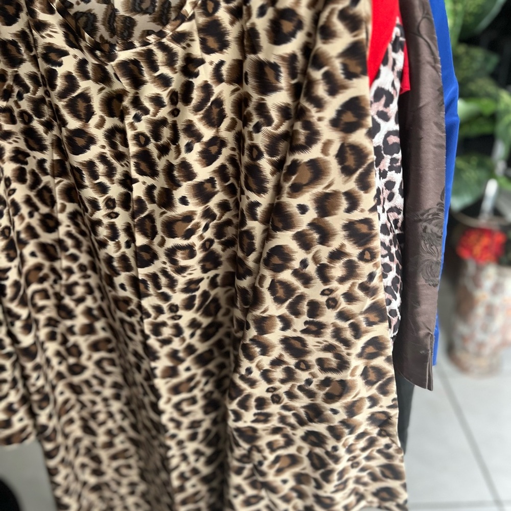 Leopard Print Long Sleeve Dress
